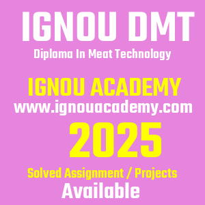IGNOU DMT SOLVED ASSIGNMENT 2025